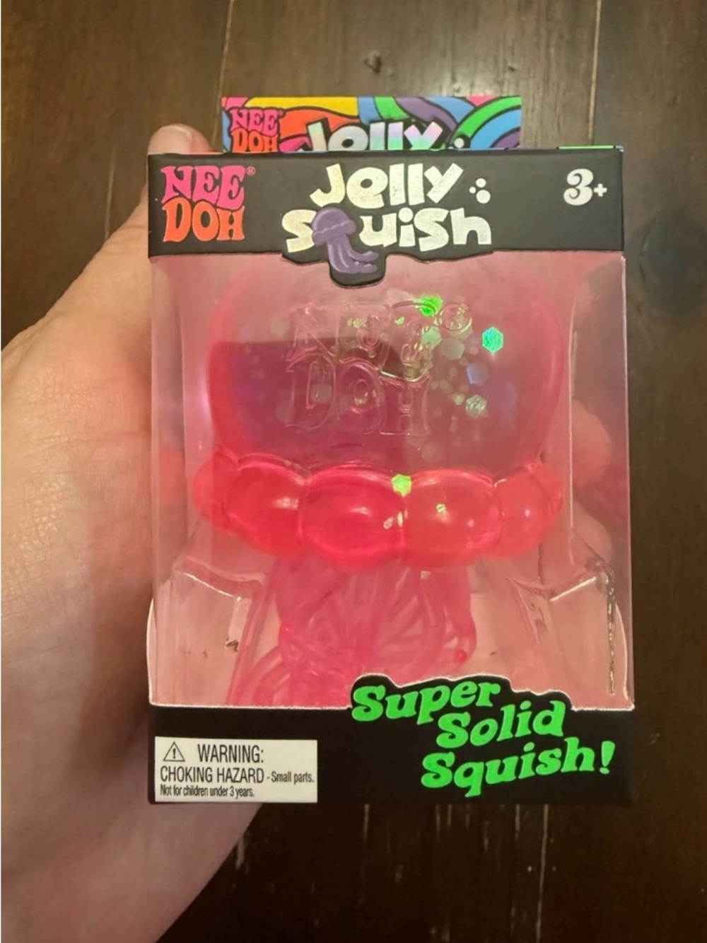 NeeDoh Jolly Squish Super Solid Squish - Hot Pink